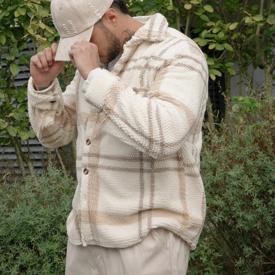 Casual Street Lambskin Teddy Jacket-Fineriform