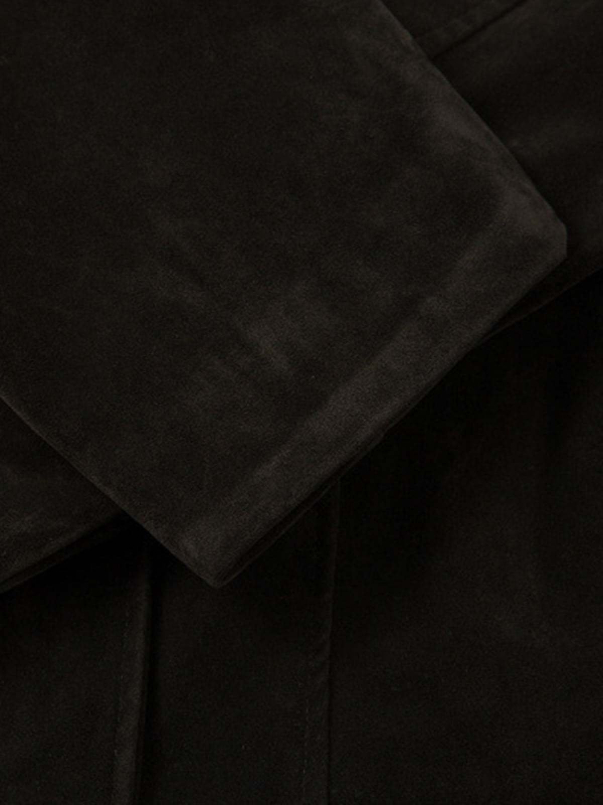 Retro Unique Metal Button Suede Lapel Bomber Jacket - 2538-Fineriform