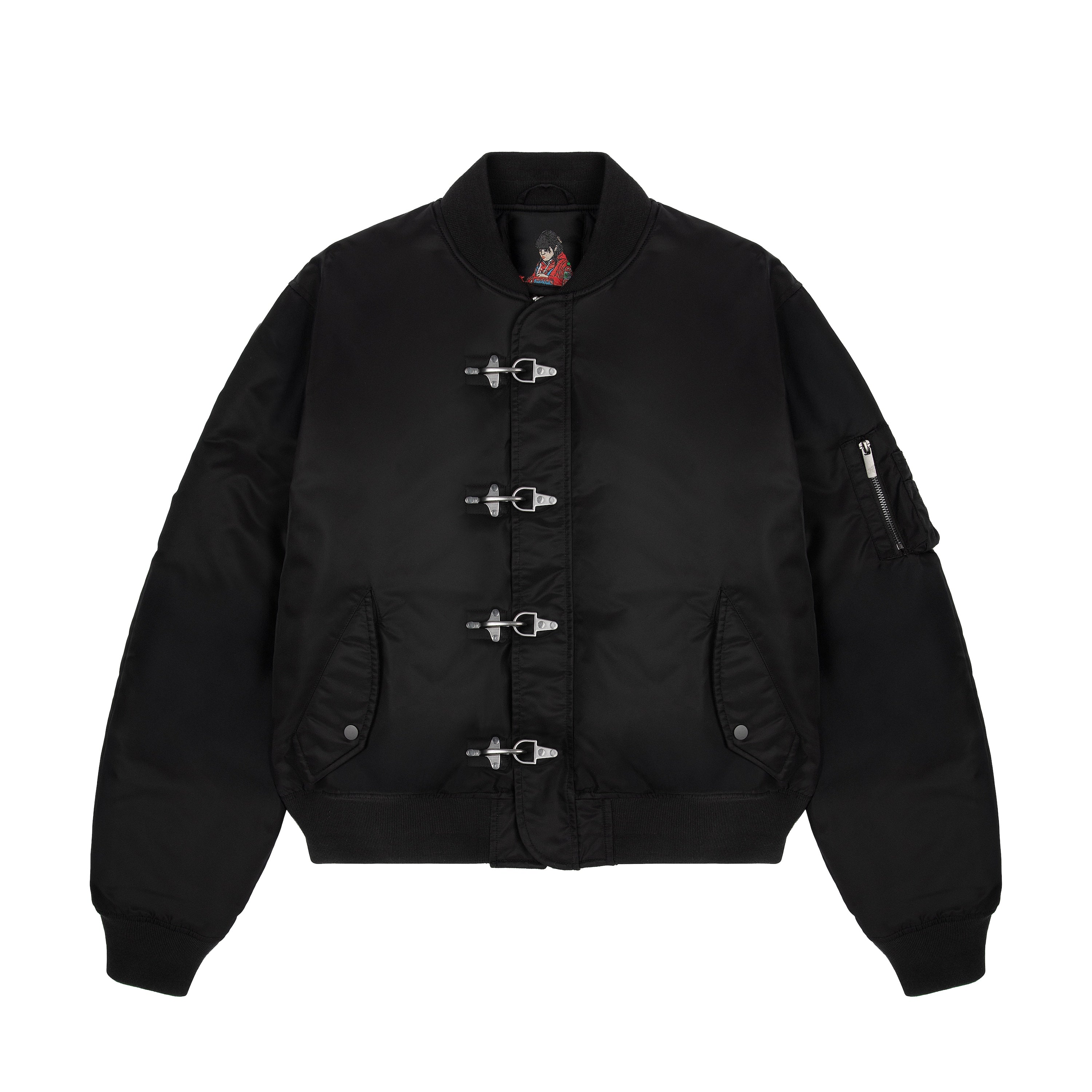 "yakuza" bomber Jacket black-Fineriform