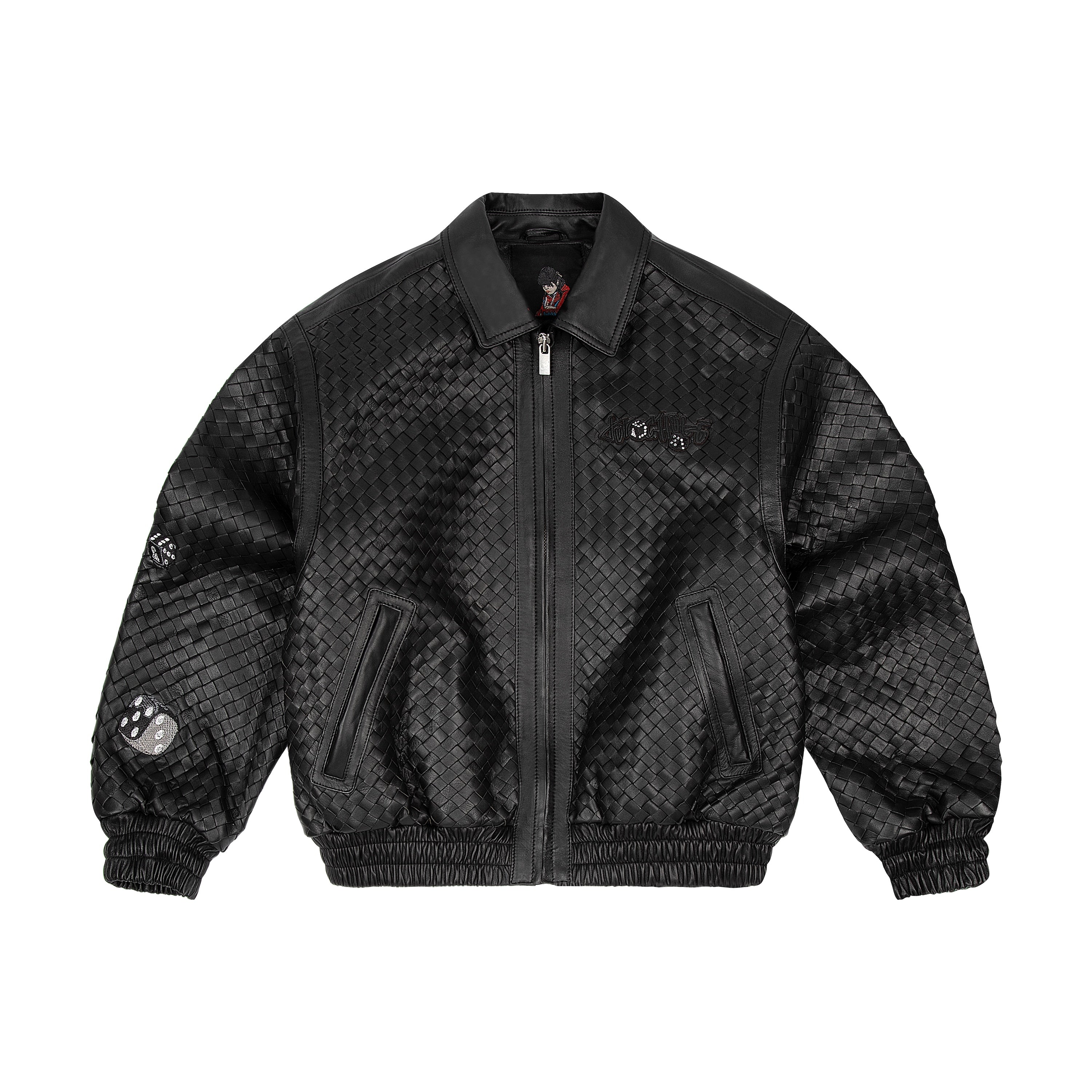 "dice" Leather Jacket-Fineriform