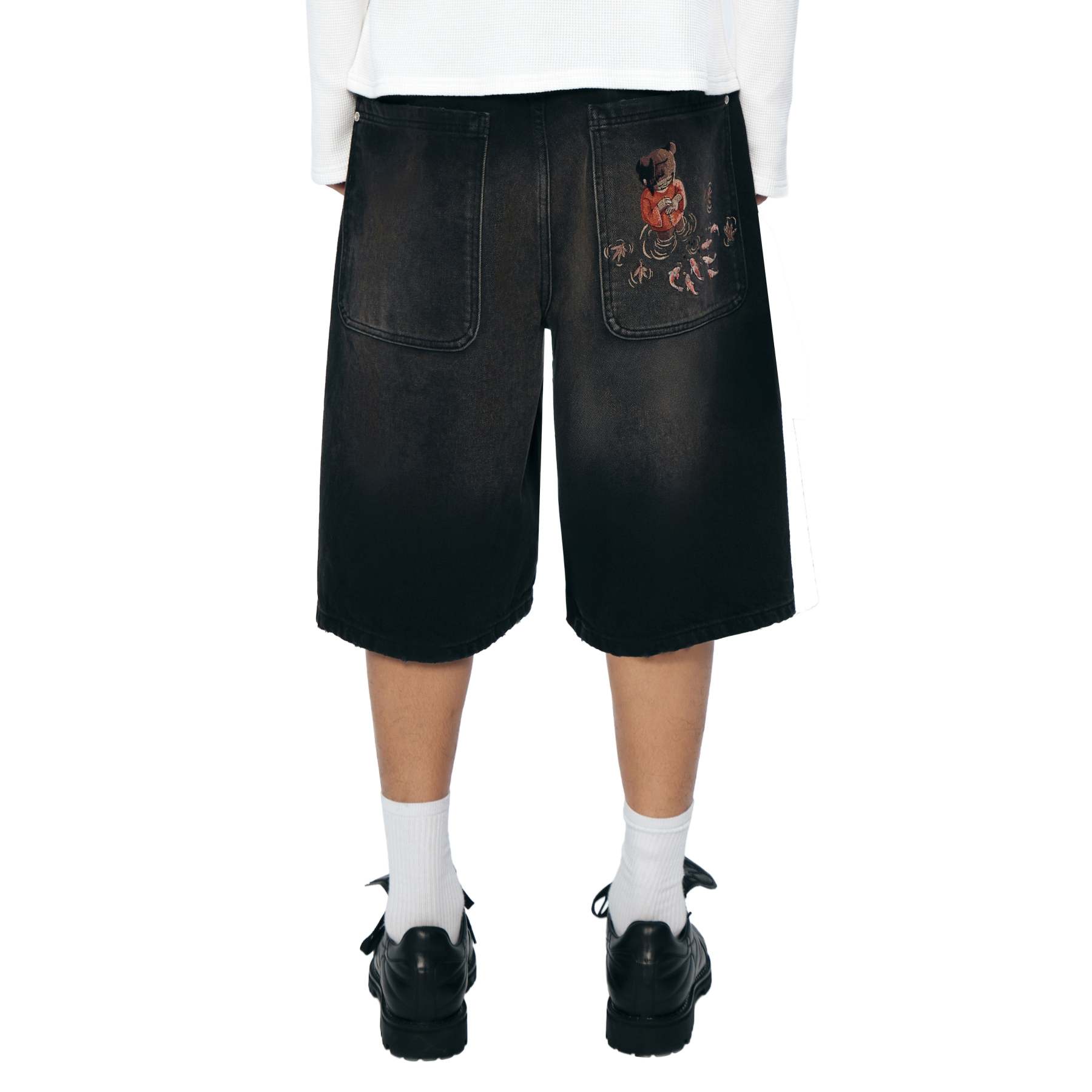 "koi fish v2" Jorts black-Fineriform