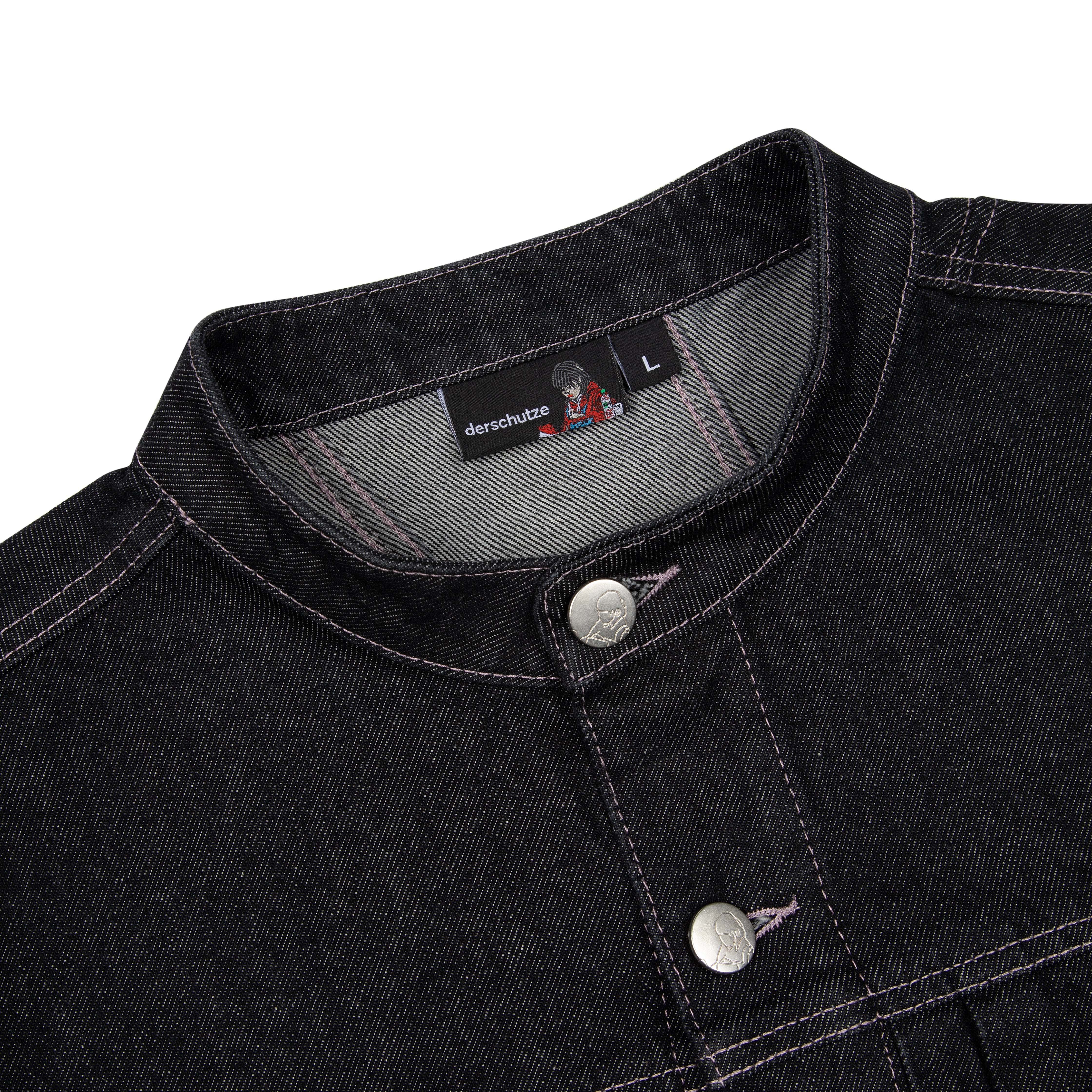 "yakuza" raw denim Jacket-Fineriform