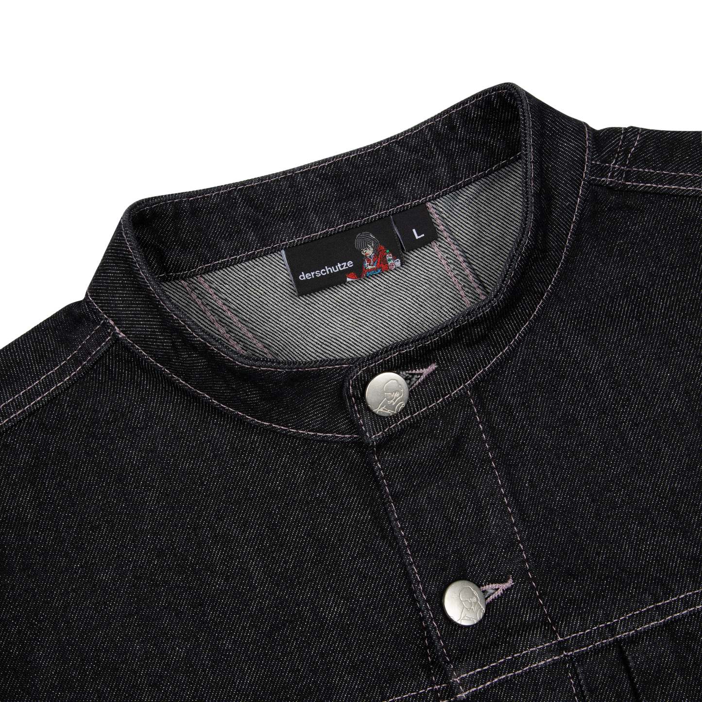 "yakuza" raw denim Jacket-Fineriform