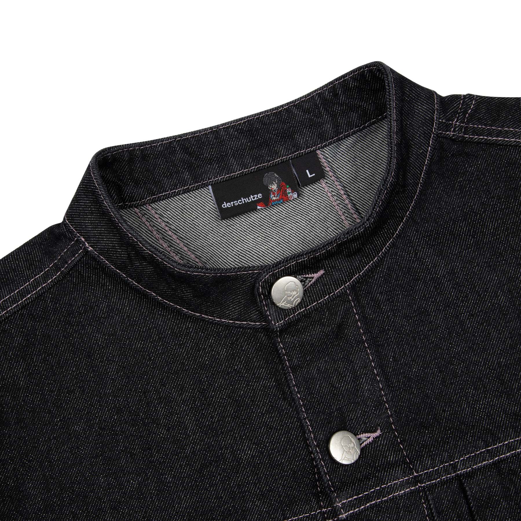 "yakuza" raw denim Jacket-Fineriform