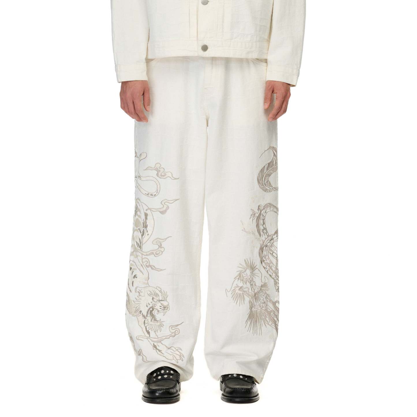 "yakuza" Denim off white-Fineriform