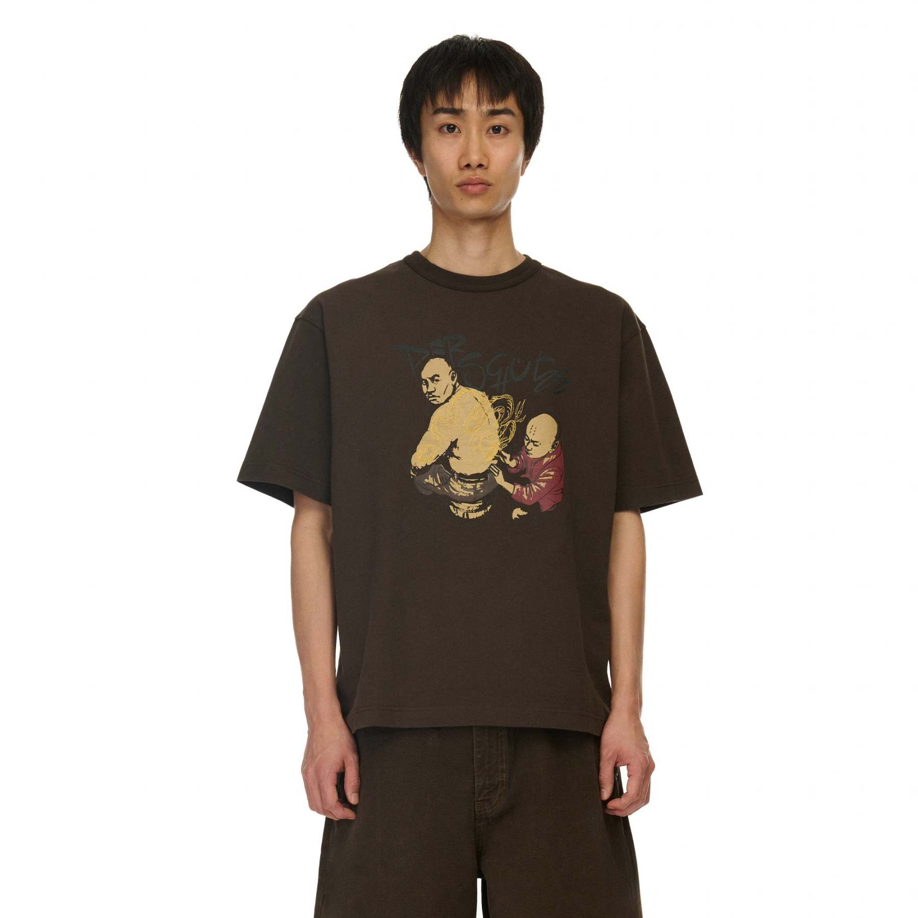 "yakuza" T Shirt dark brown-Fineriform