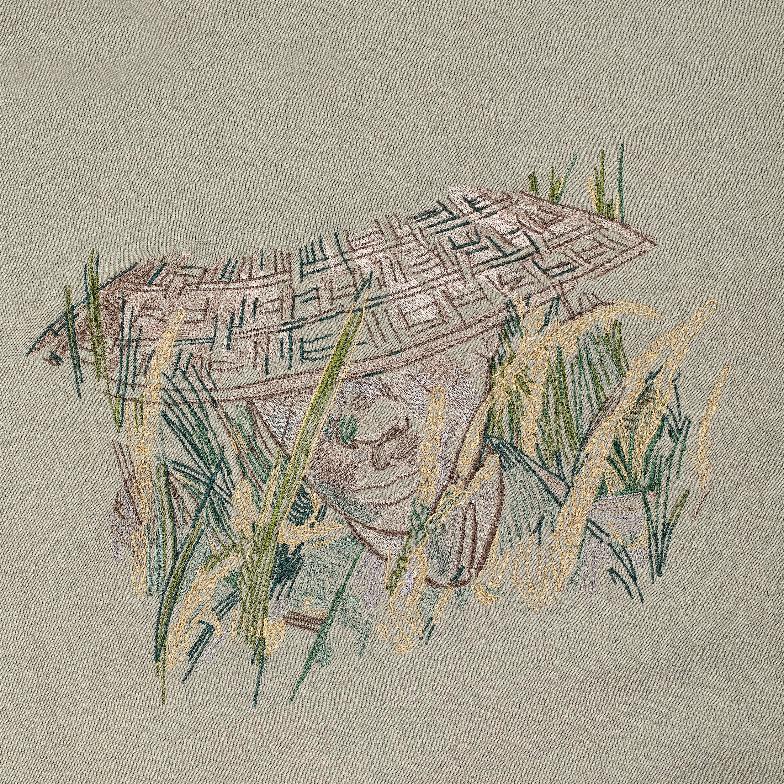 "lotus" Zip Up khaki-Fineriform