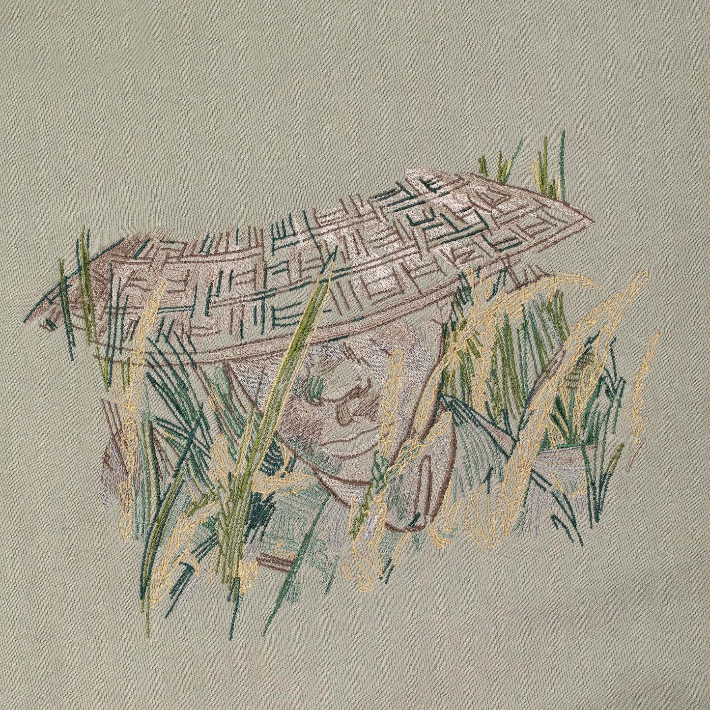 "lotus" Zip Up khaki-Fineriform