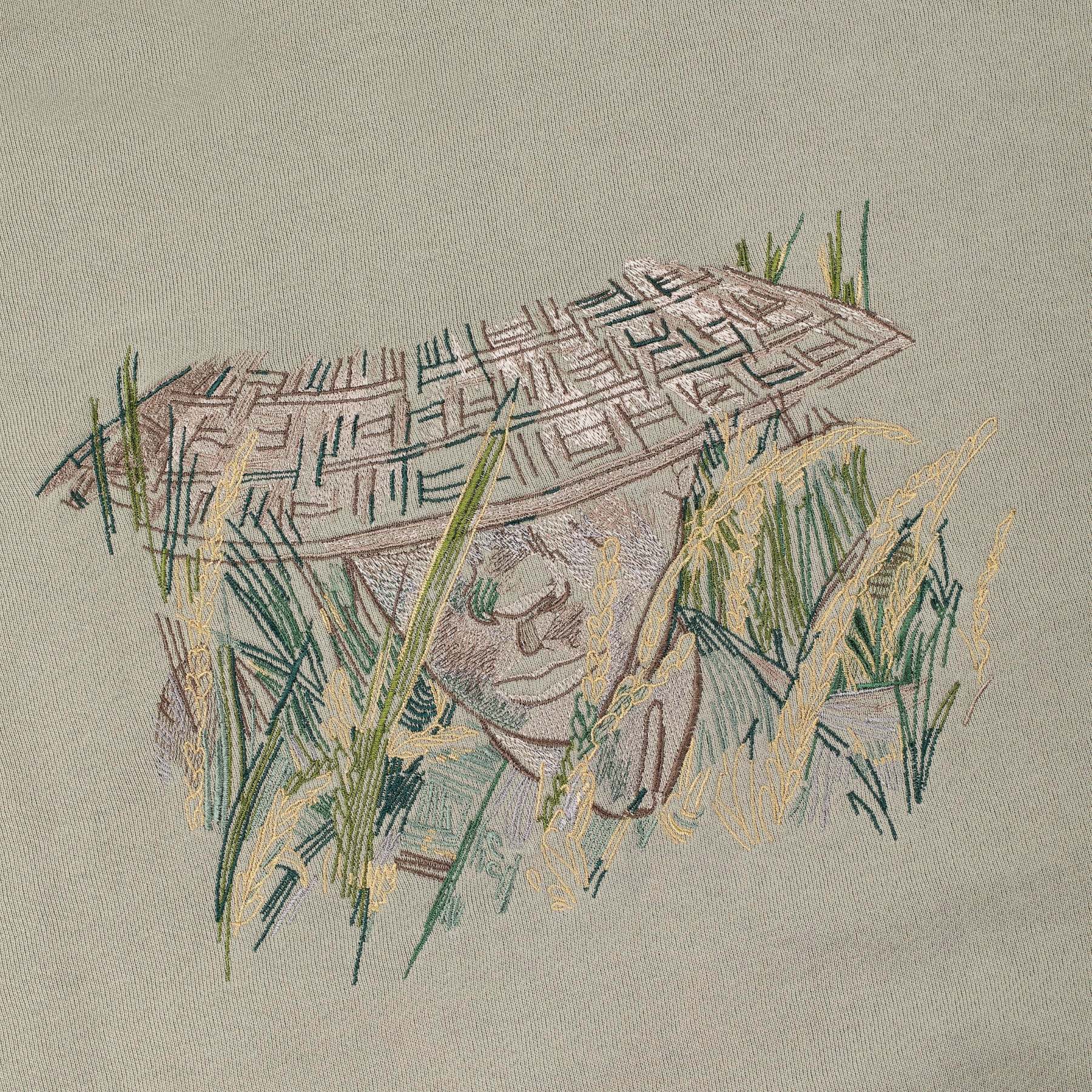 "lotus" Zip Up khaki-Fineriform