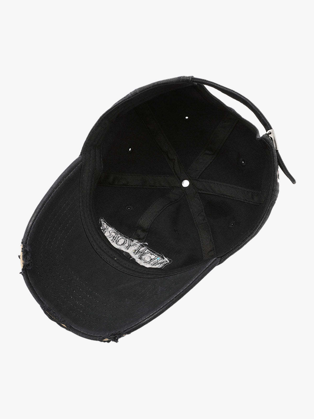 Vintage Washed Distressed Letter Embroidery Baseball Cap-Fineriform