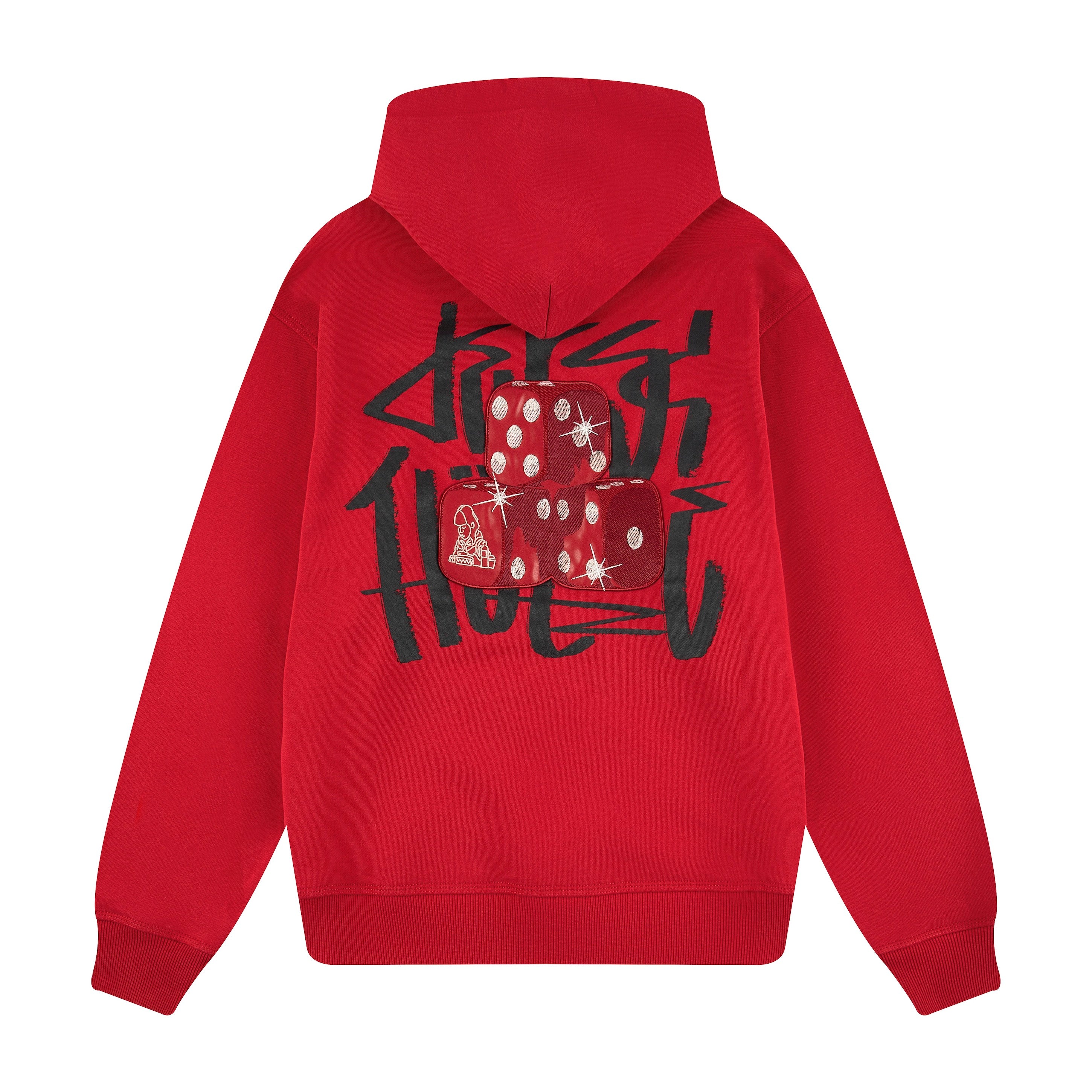 "dice" Hoodie red-Fineriform