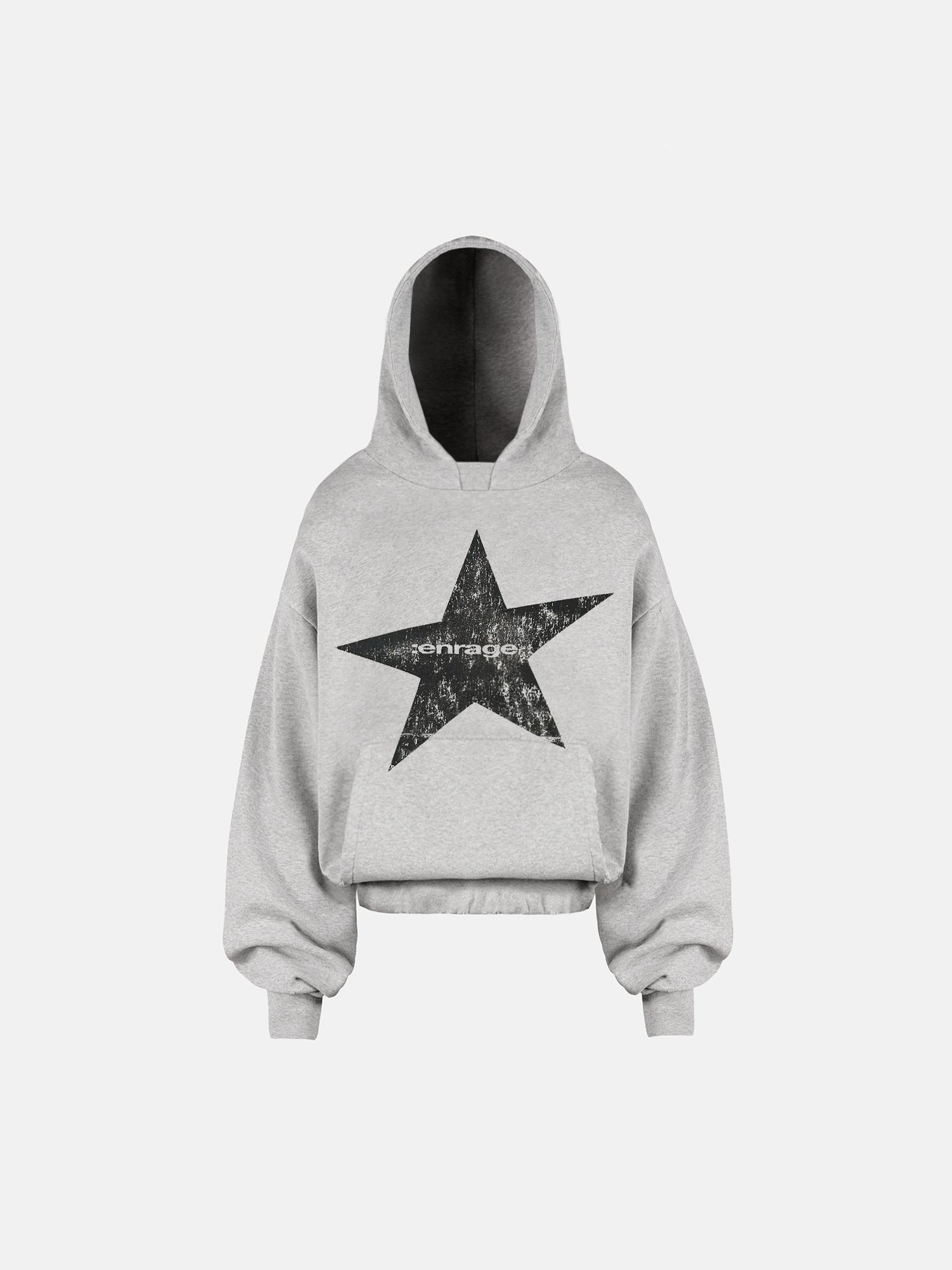 STAR HOODIE - GRAY-Fineriform