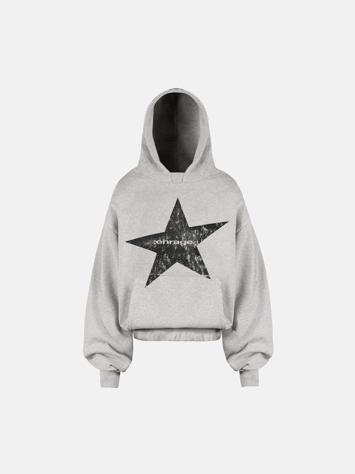 STAR HOODIE - GRAY-Fineriform