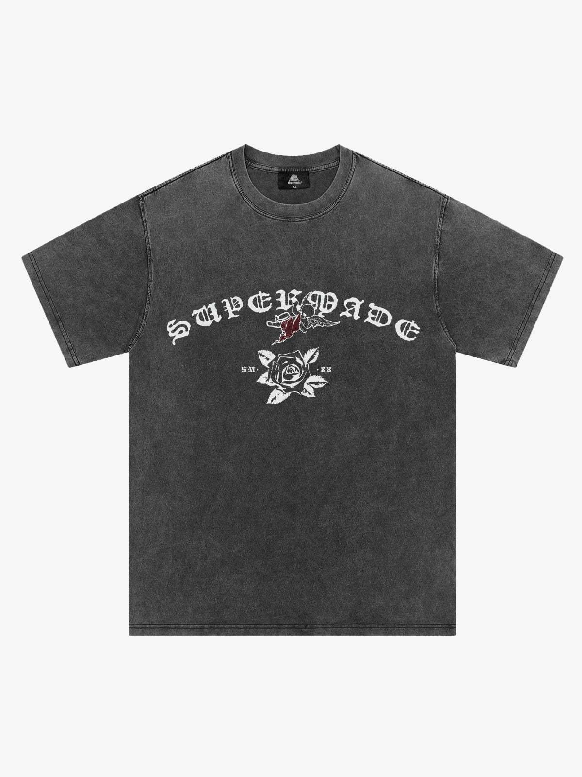 Original Retro Graphic Print T-Shirt-Fineriform