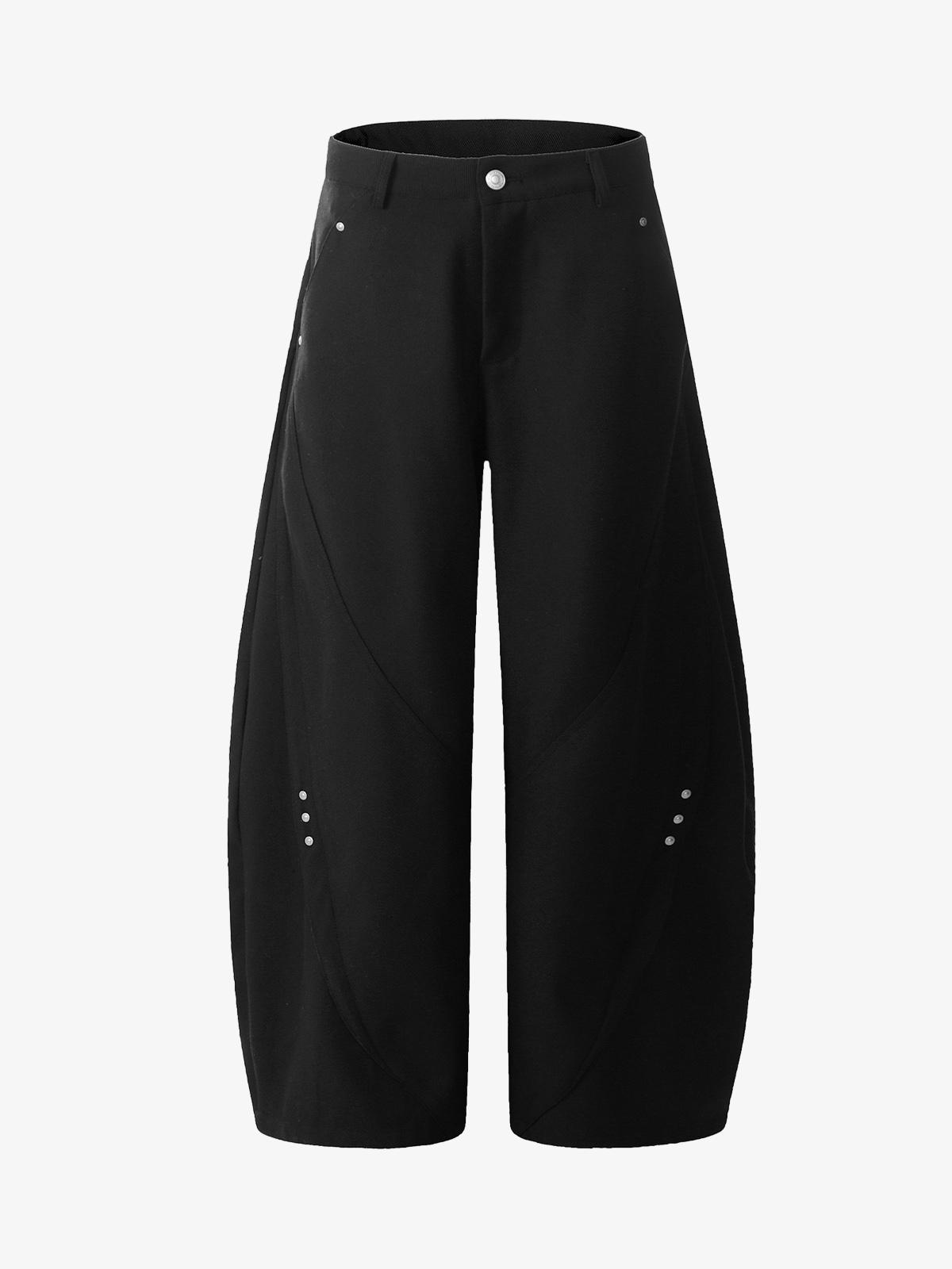 Retro Unisex Barrel Baggy Pants - 2450-Fineriform