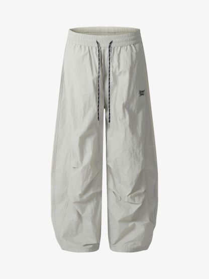 Retro Outdoor Sports Paratrooper Barrel Pants-Fineriform