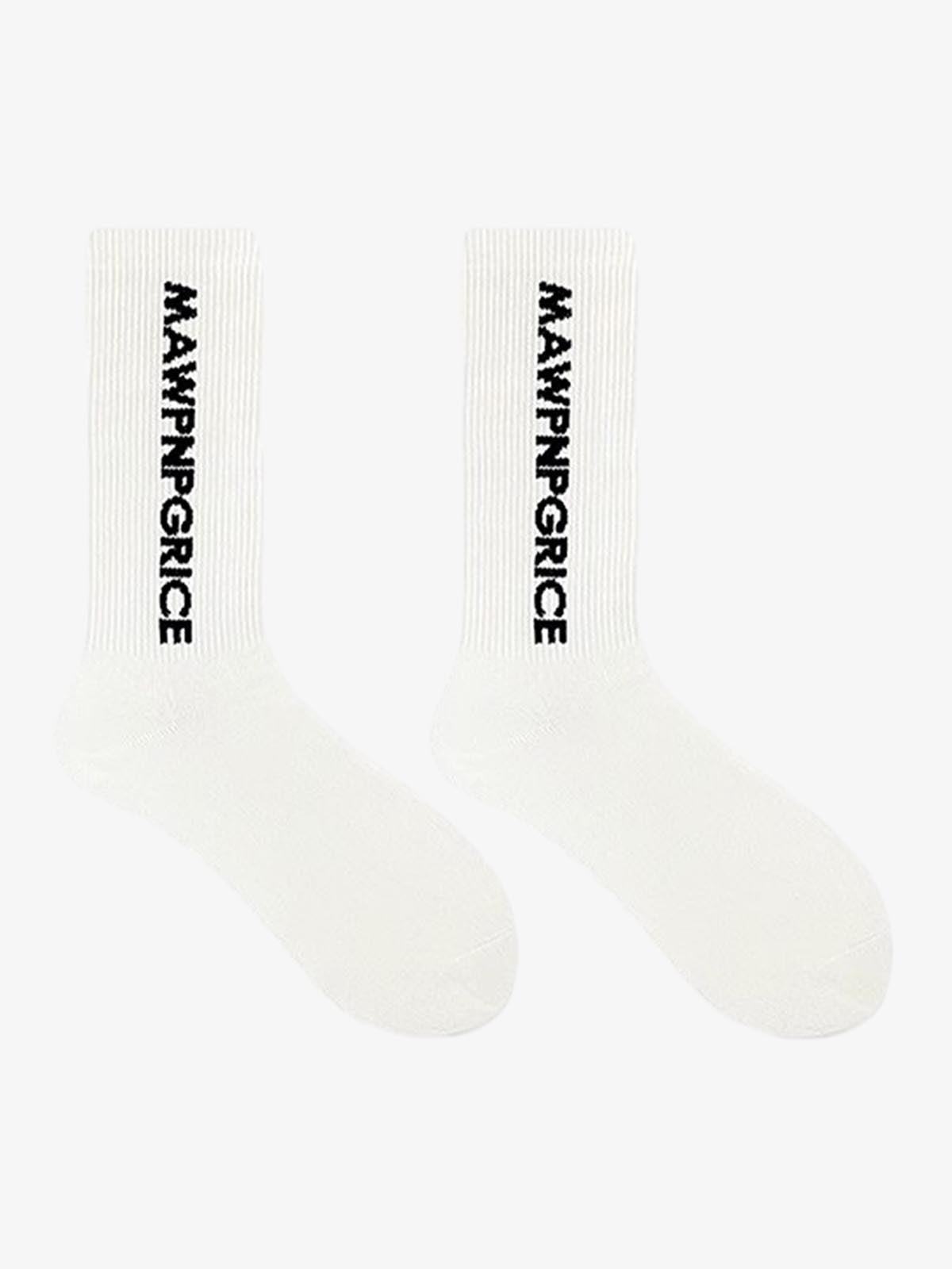 Thesupermade Street Letter Sports Socks-Fineriform