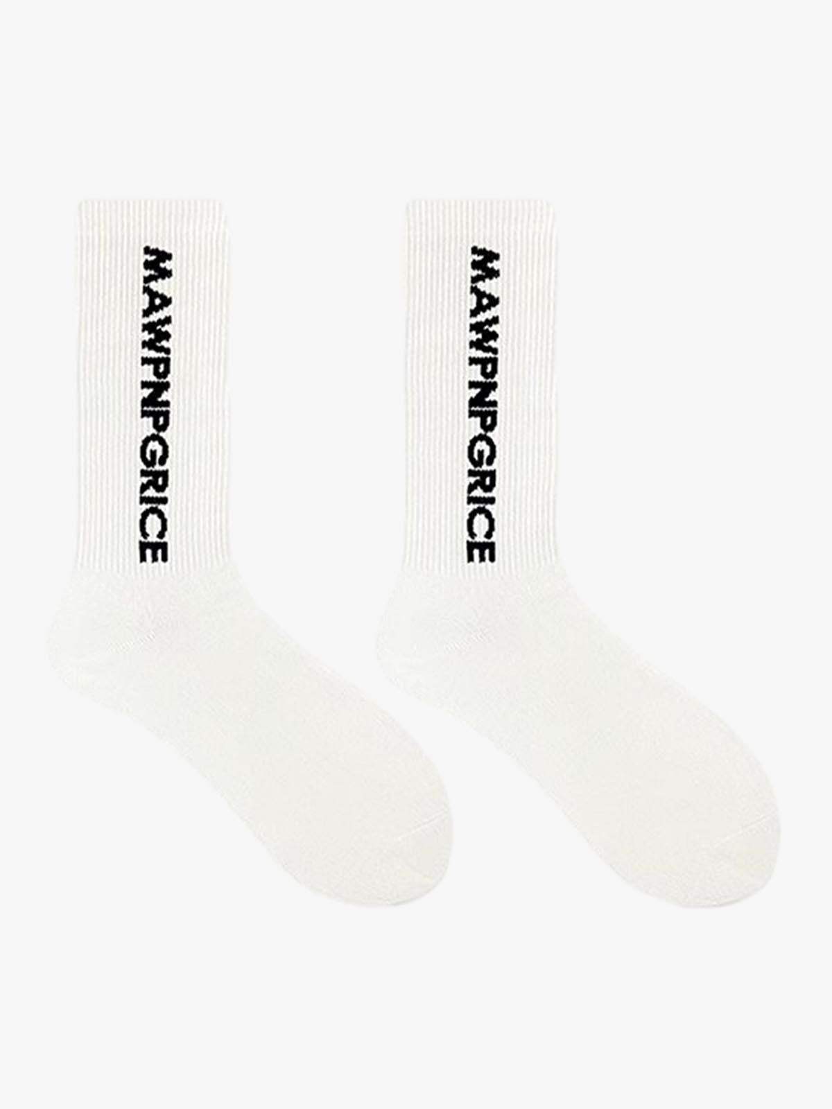 Thesupermade Street Letter Sports Socks-Fineriform