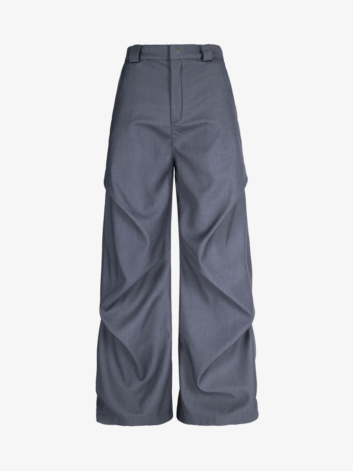 Woven Retro Cleanfit Pleated Drape Pants-Fineriform