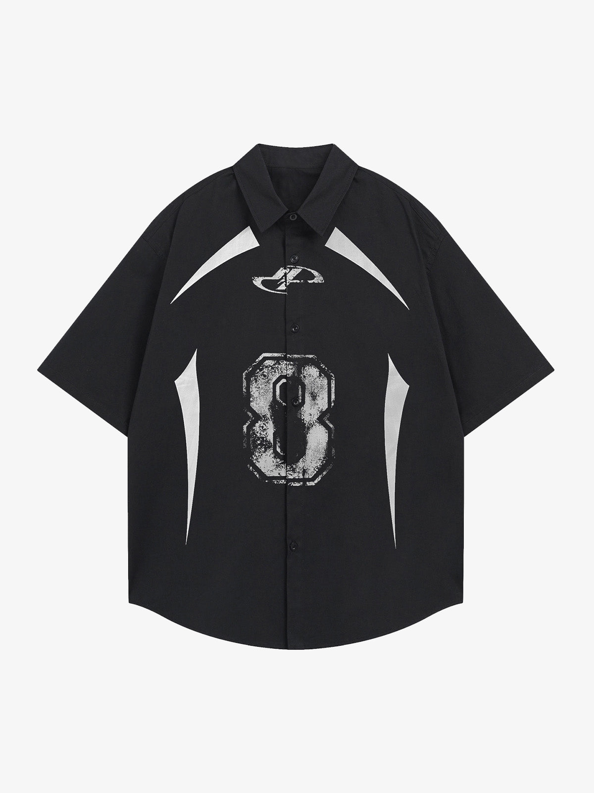 Graphic Jersey Short Sleeve Shirt-Fineriform