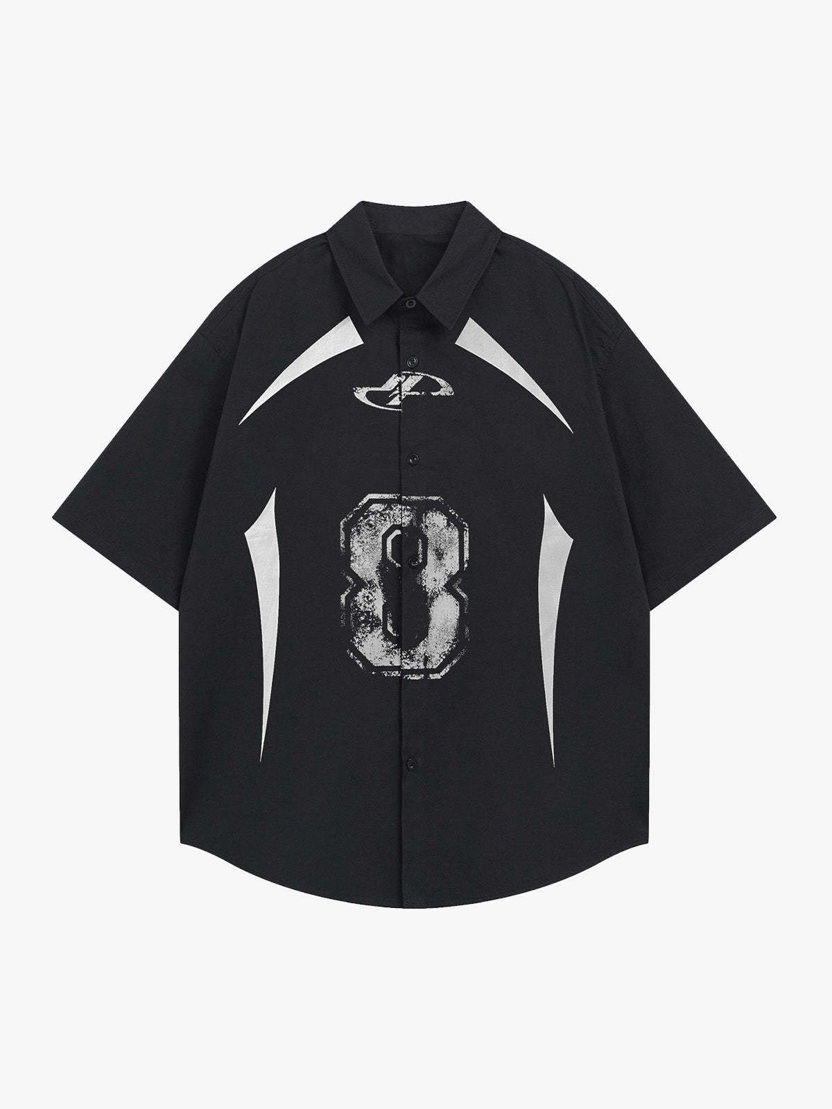 Graphic Jersey Short Sleeve Shirt-Fineriform