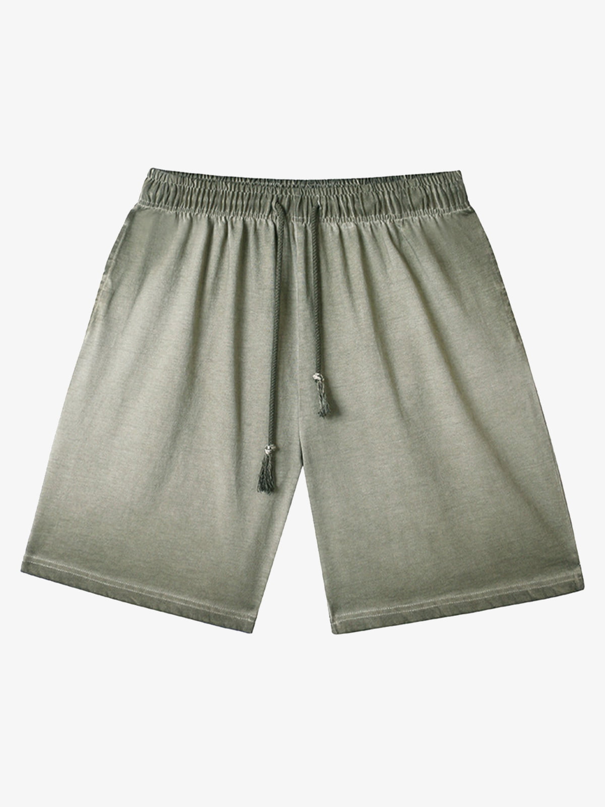 Distressed Washed Drawstring Shorts-Fineriform