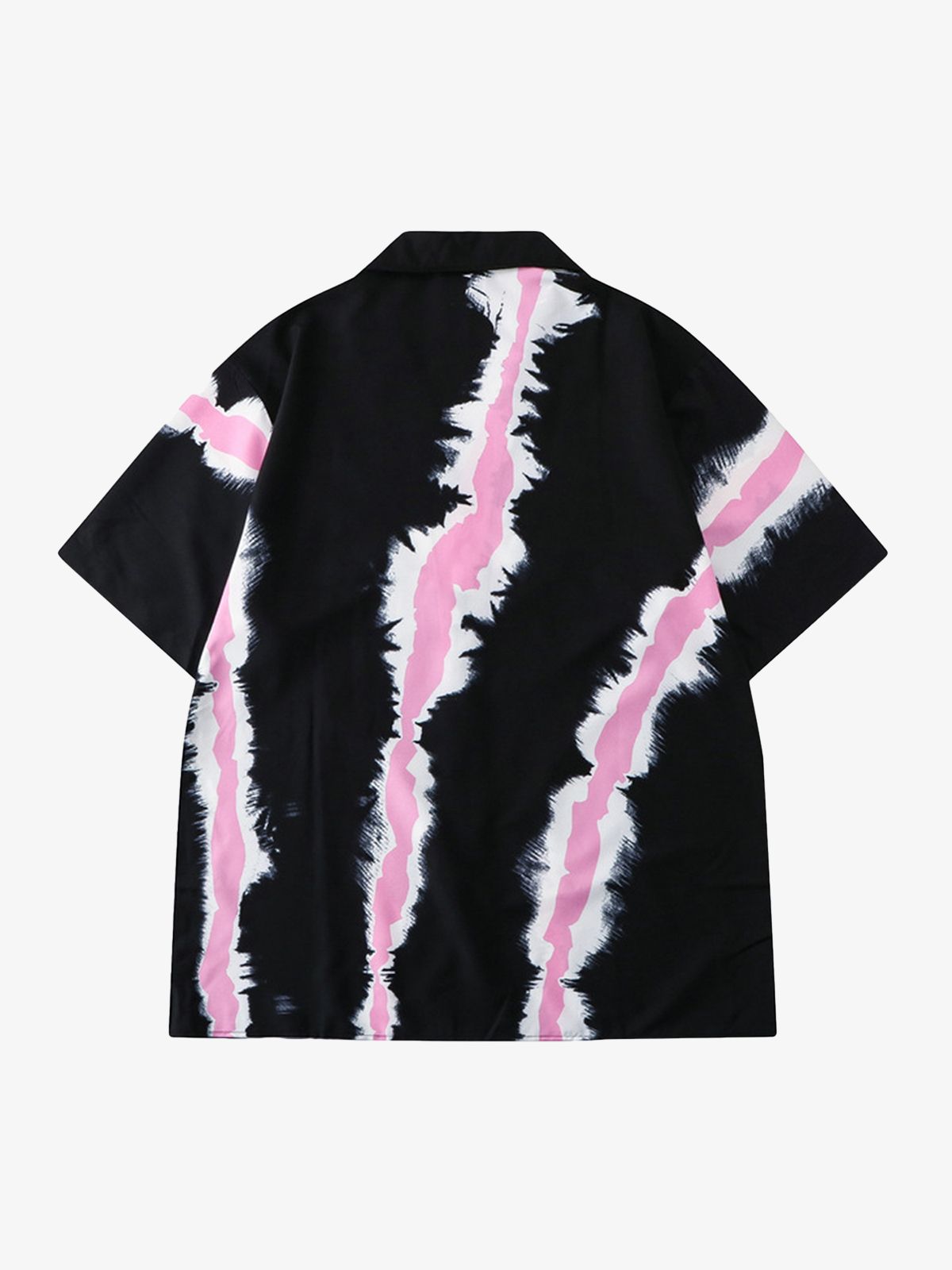 Street Print Butterfly Short Sleeve Shirt-Fineriform