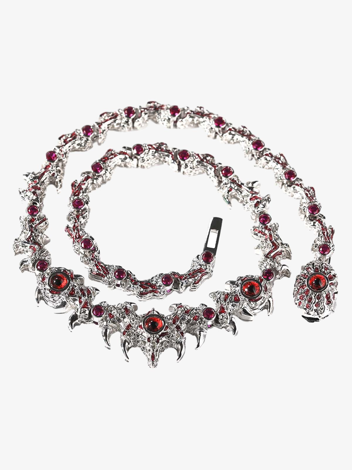 Red Eyes Copper Necklace-Fineriform