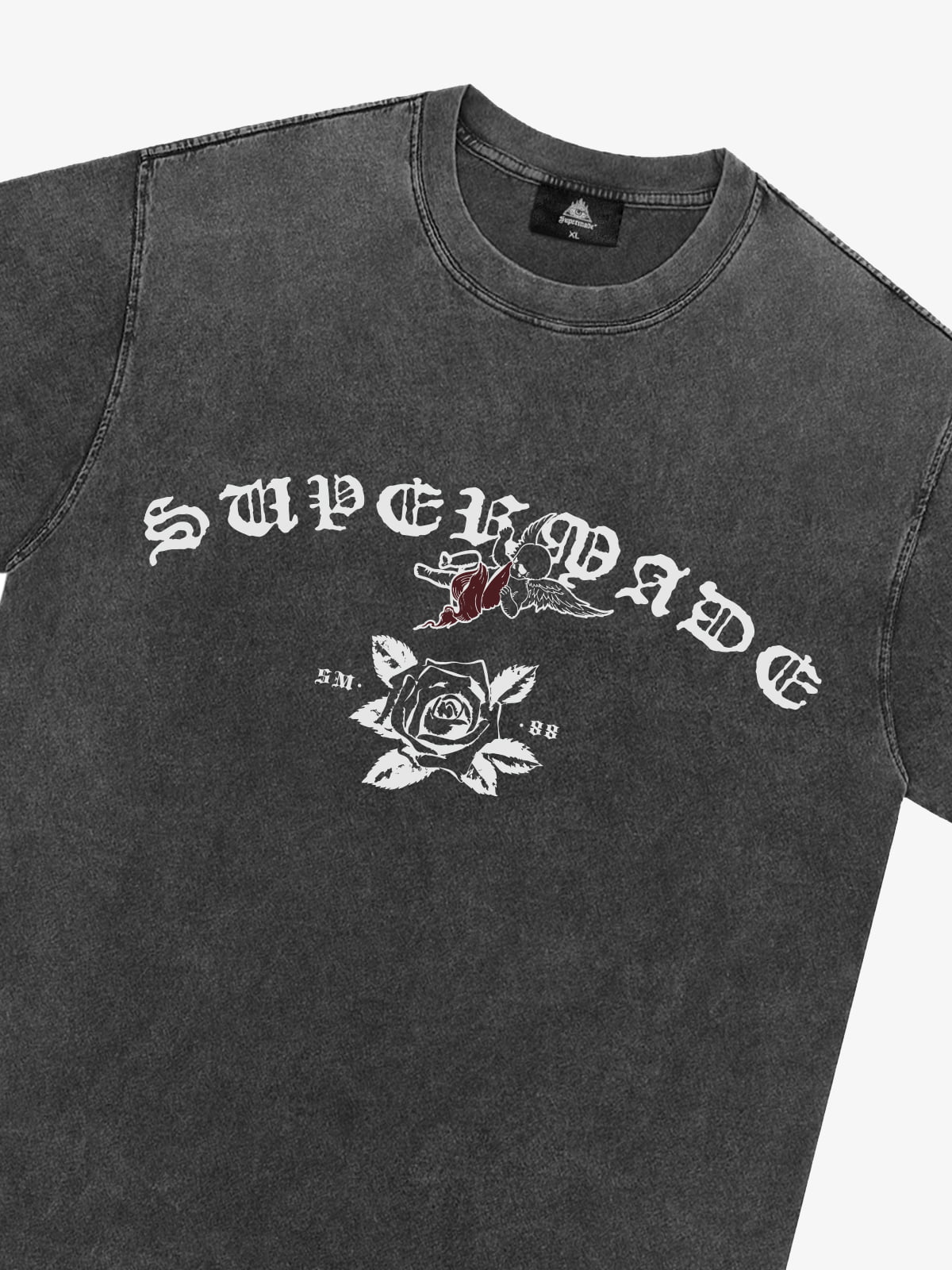 Original Retro Graphic Print T-Shirt-Fineriform