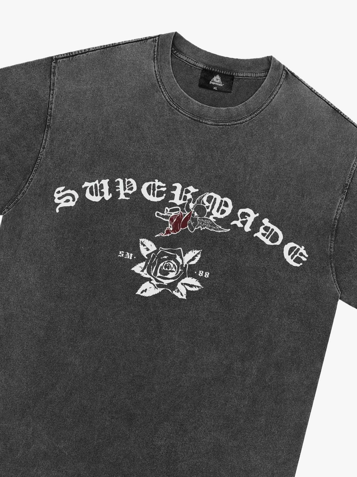 Original Retro Graphic Print T-Shirt-Fineriform