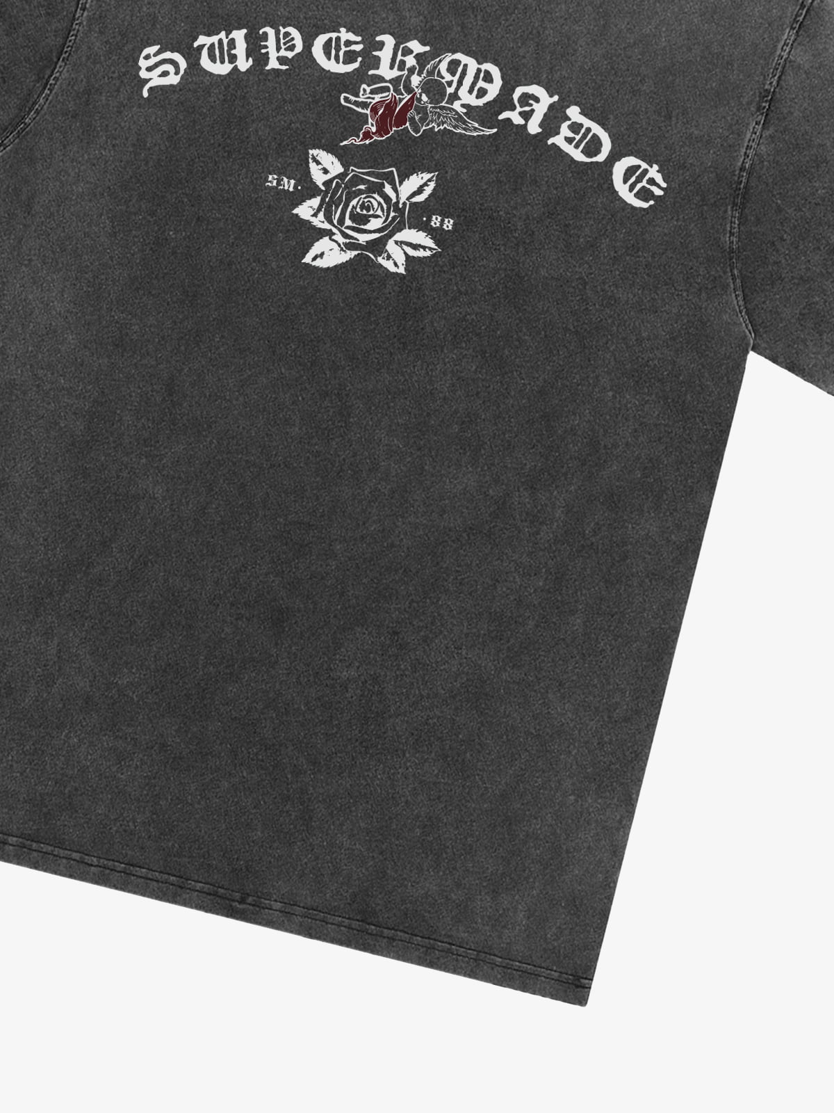 Original Retro Graphic Print T-Shirt-Fineriform