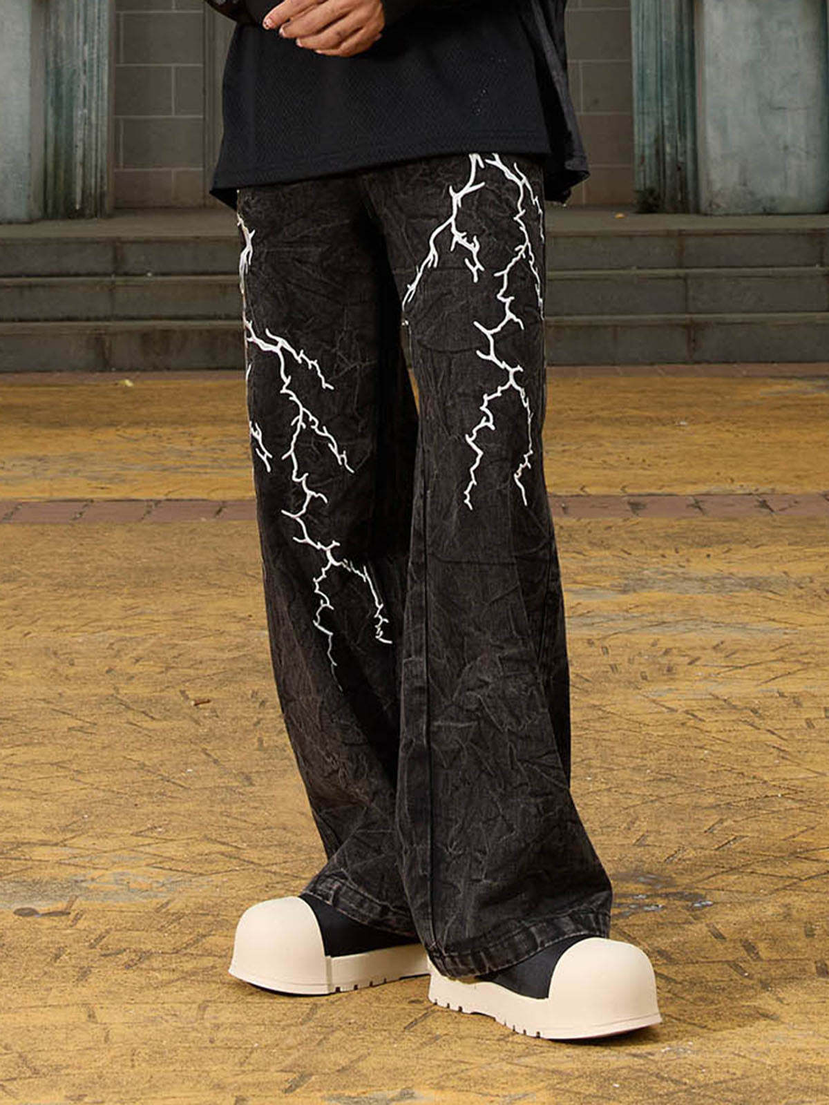 Thesupermade High Street Hip-hop Distressed Washed Jeans - 2185-Fineriform