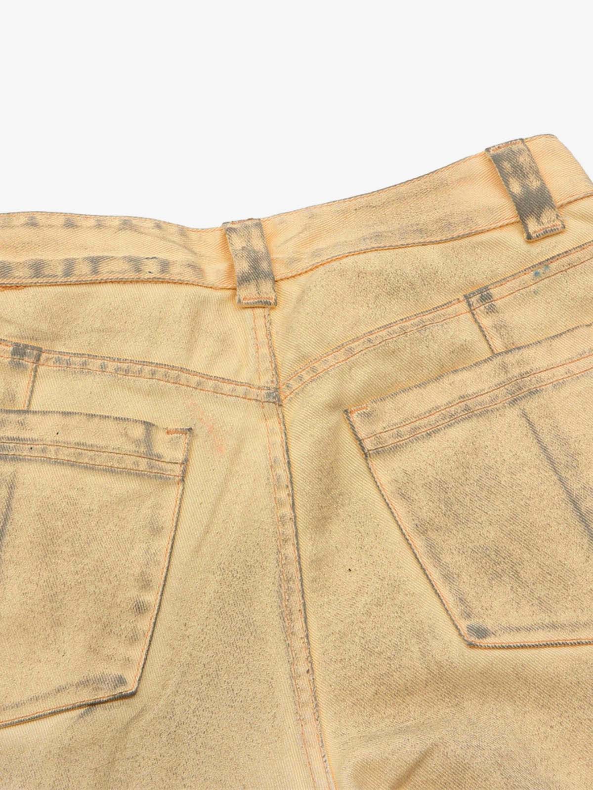 Washed Distressed Detachable Scarf Barrel Jeans - 2550-Fineriform