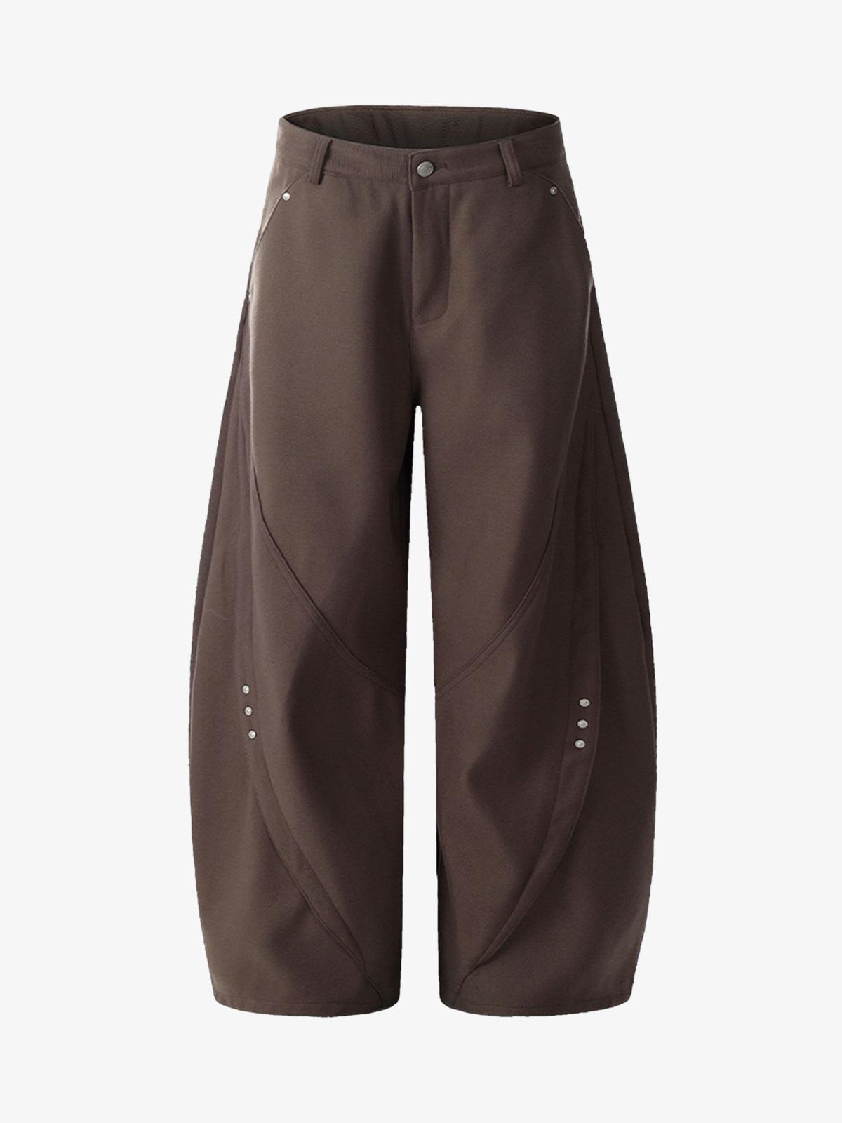 Retro Unisex Barrel Baggy Pants - 2450-Fineriform