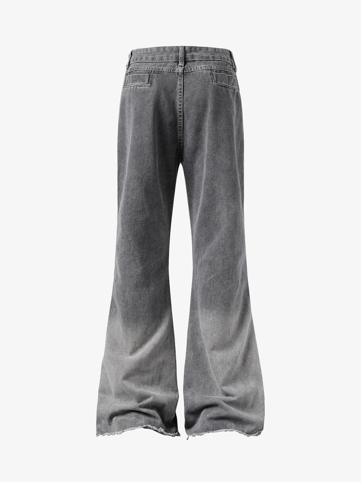 Washed Gradient Flared Jeans-Fineriform