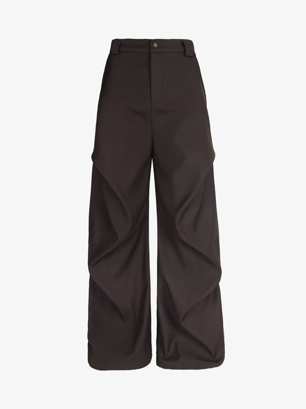 Woven Retro Cleanfit Pleated Drape Pants-Fineriform