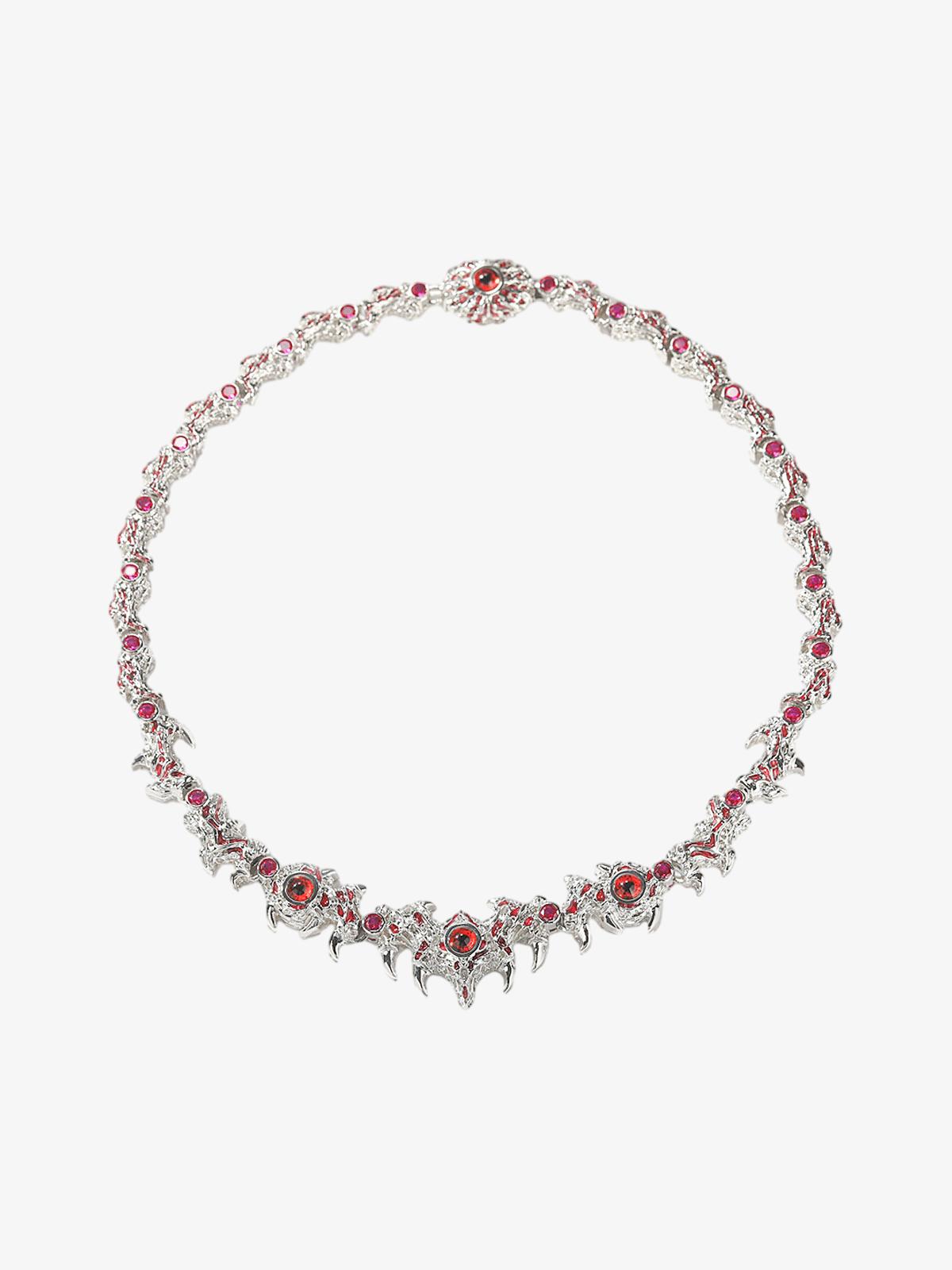 Red Eyes Copper Necklace-Fineriform