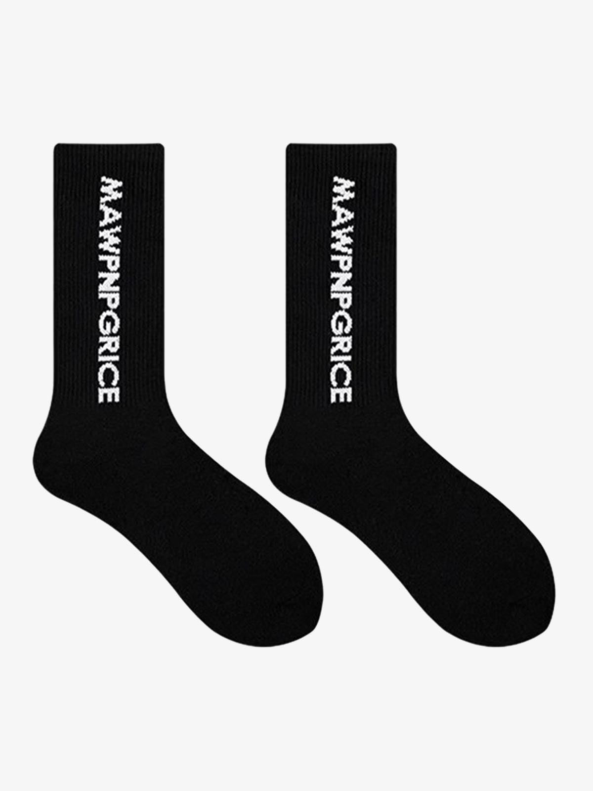 Thesupermade Street Letter Sports Socks-Fineriform