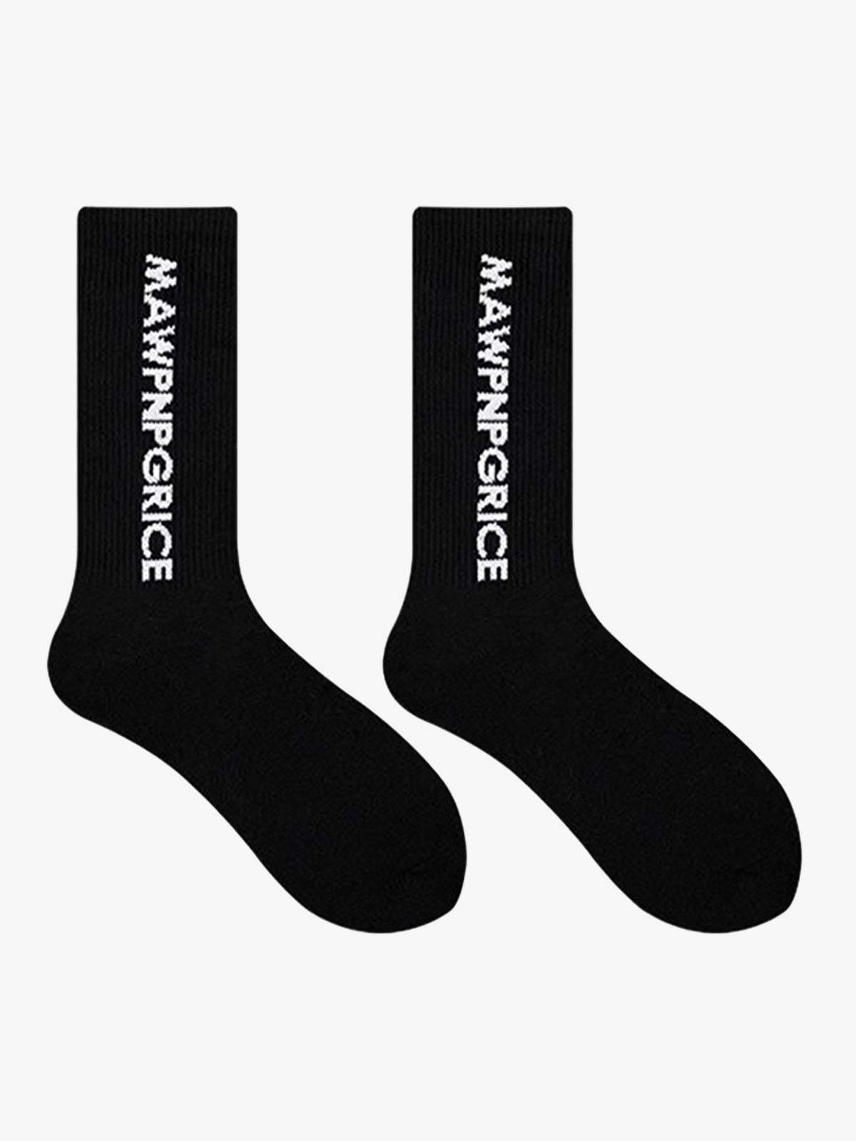 Thesupermade Street Letter Sports Socks-Fineriform