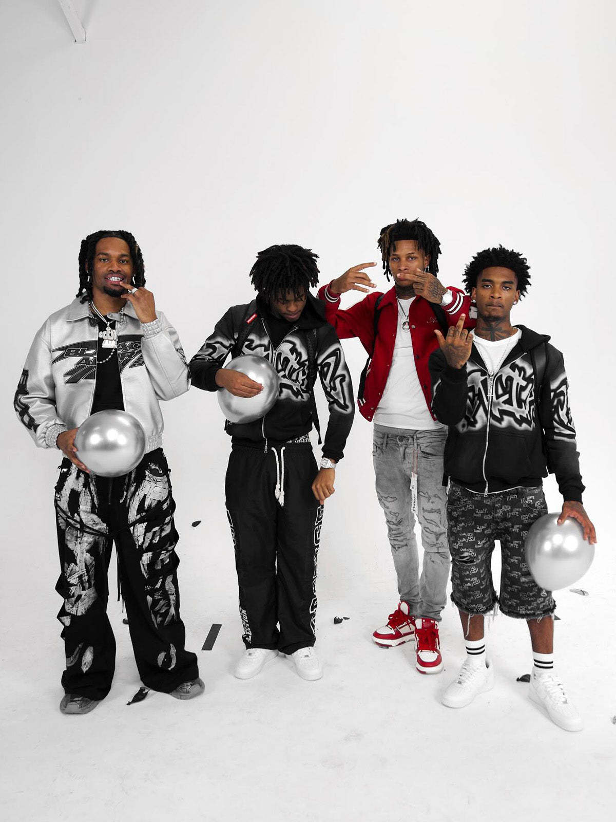 Faux Leather Vintage Street Black Air Jacket - 1821-Fineriform