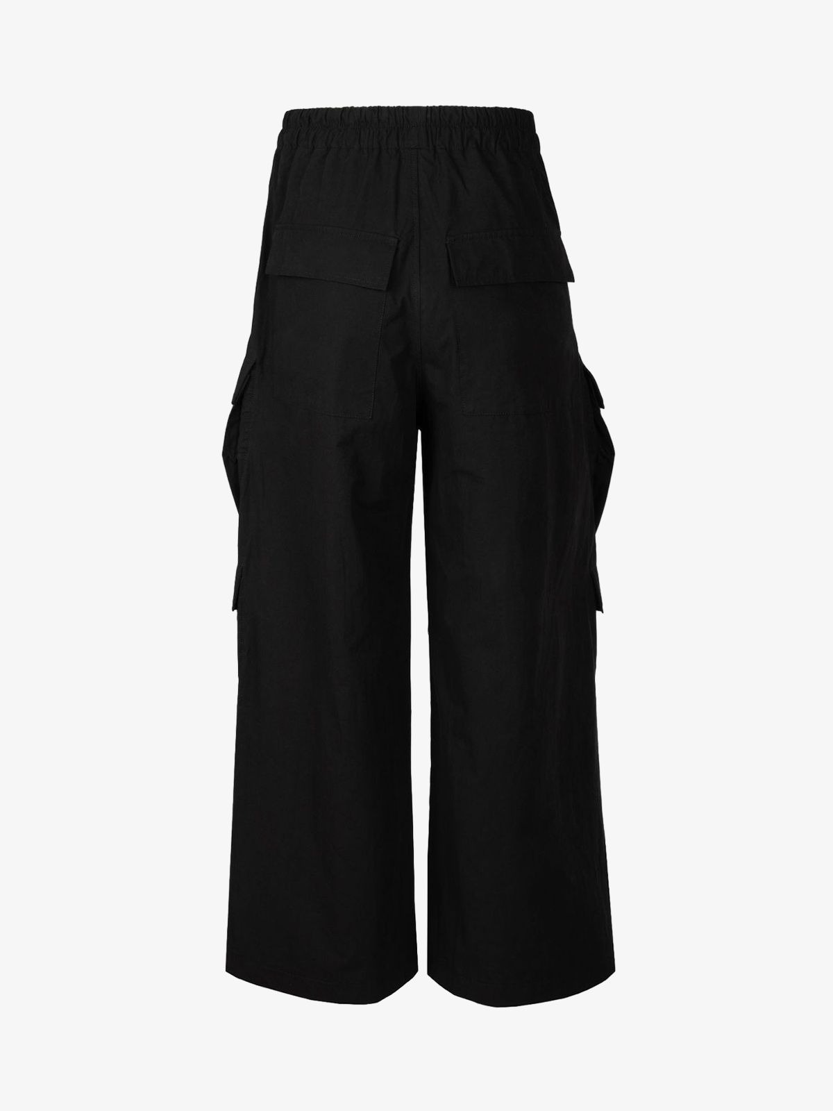 Woven Multi-Pocket Baggy Flared Pants - 2321-Fineriform