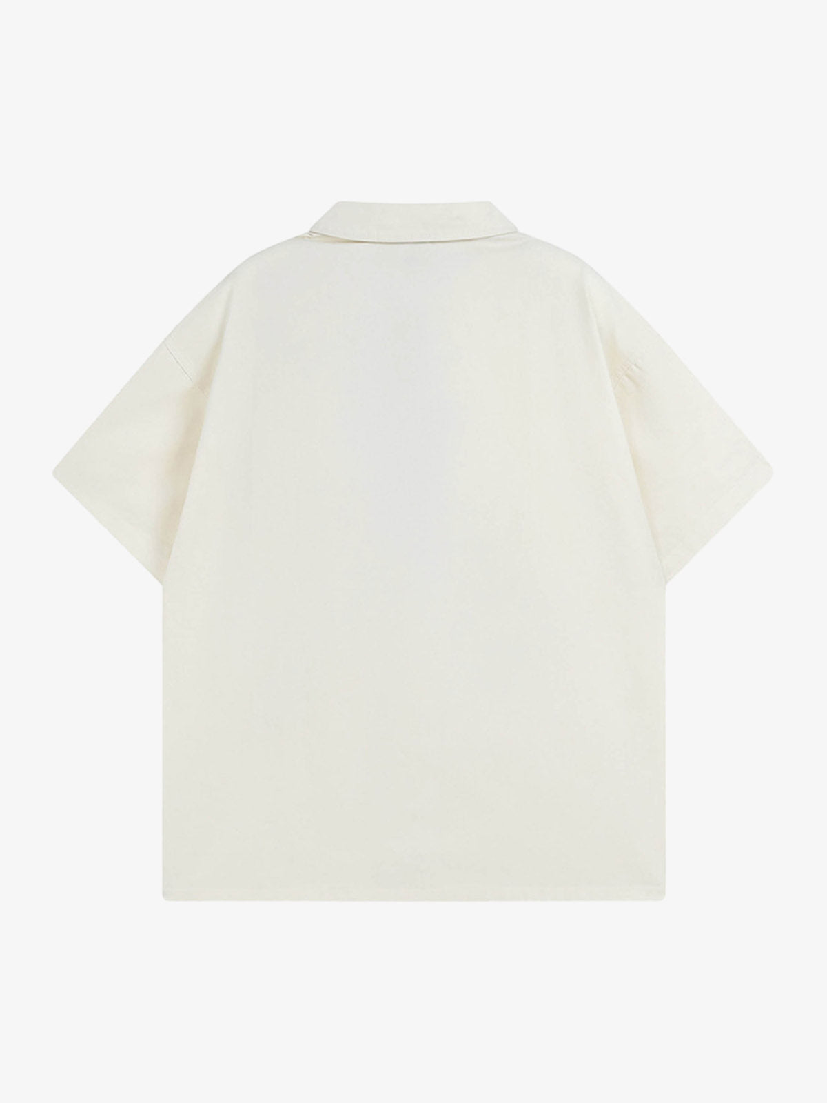 Thesupermade High Street Versatile Short-sleeved Shirt-Fineriform