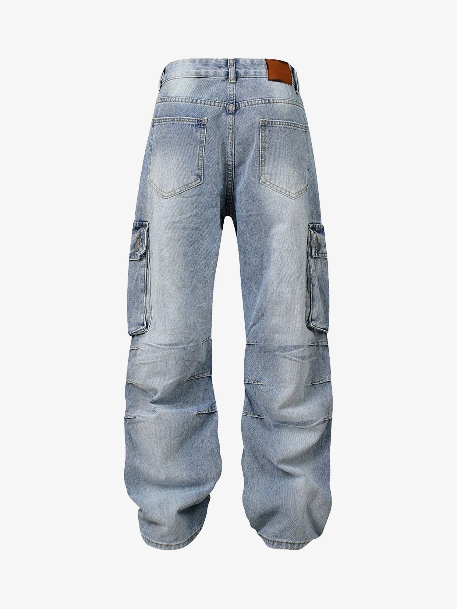 Thesupermade American Street Style Washed Distressed Jeans - 2236-Fineriform