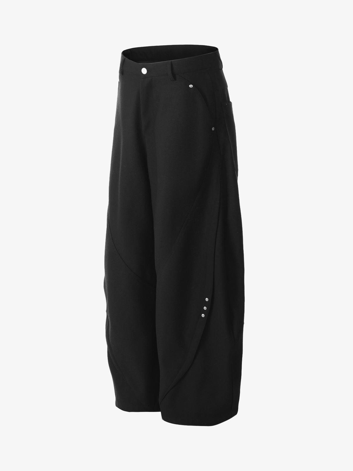 Retro Unisex Barrel Baggy Pants - 2450-Fineriform