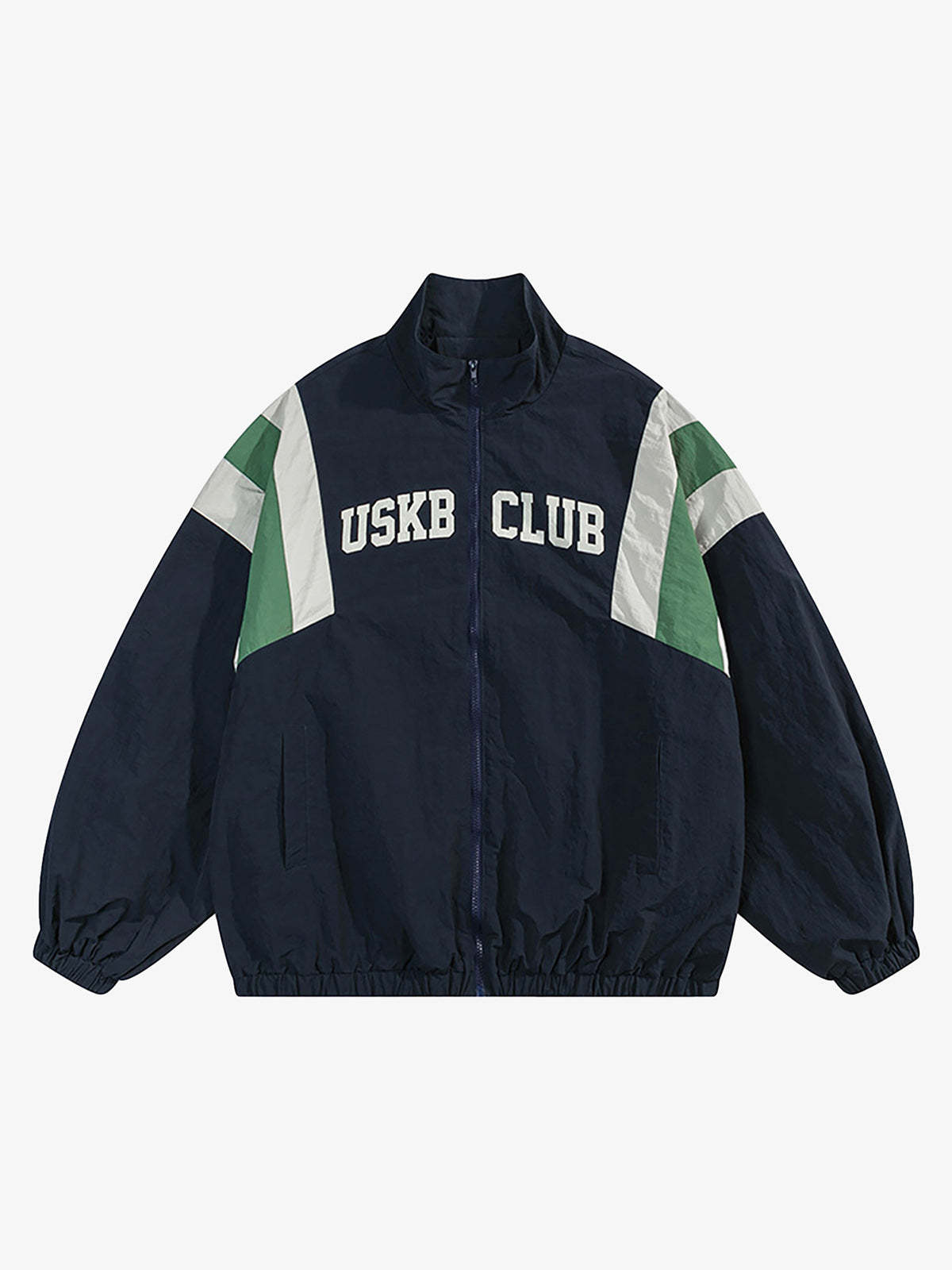 Thesupermade Patchwork Contrasting Windbreaker Jacket-Fineriform