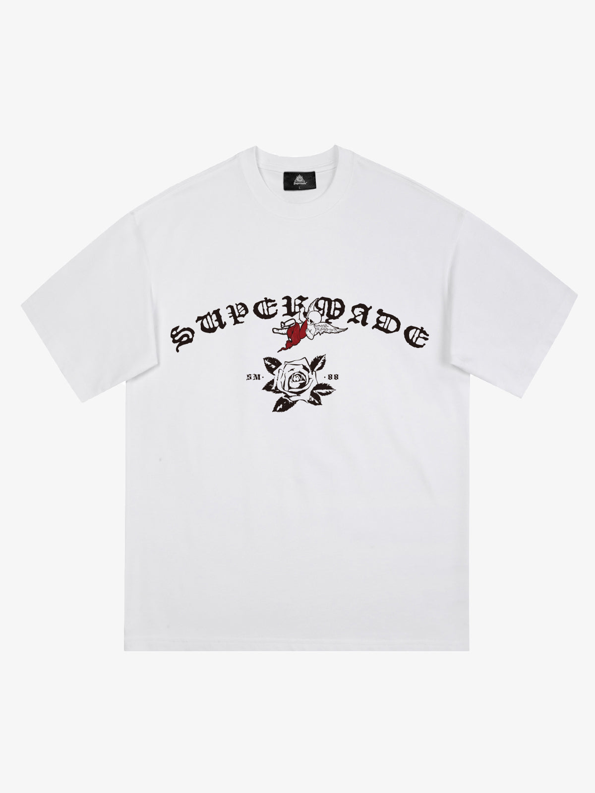 Original Retro Graphic Print T-Shirt-Fineriform