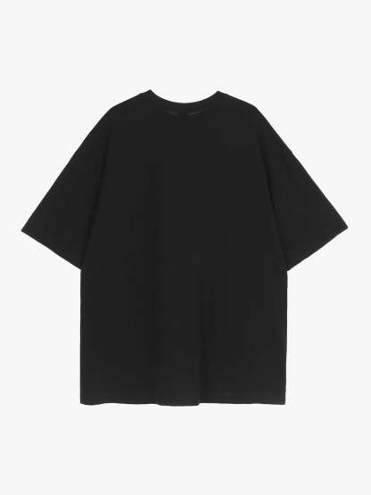 Thesupermade American Tide Loose Print Round Neck T-shirt -1640-Fineriform