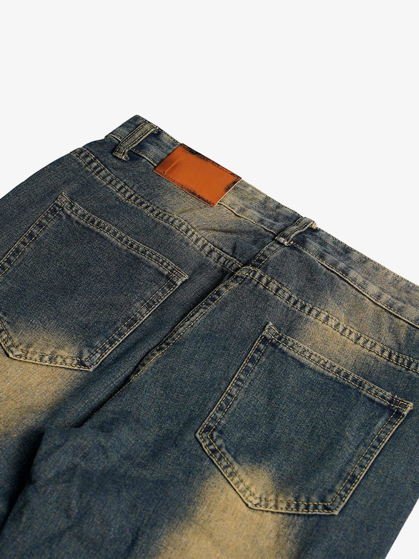 Thesupermade American Street Style Washed Distressed Jeans - 2236-Fineriform