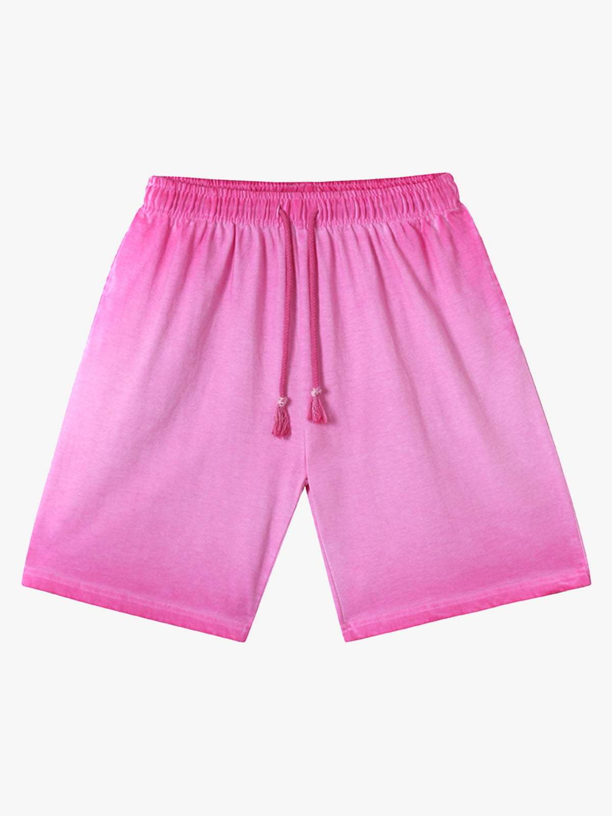 Distressed Washed Drawstring Shorts-Fineriform