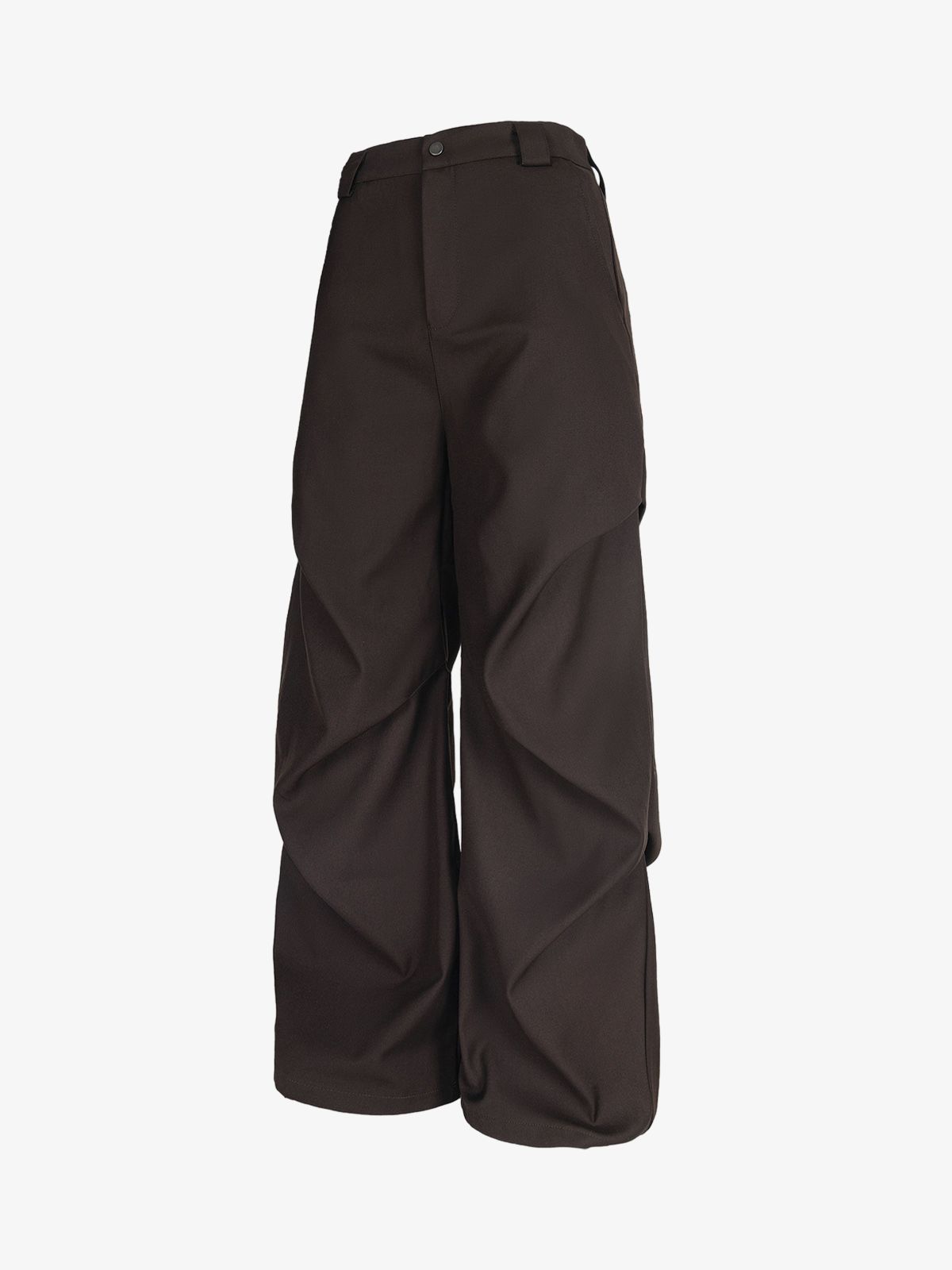 Woven Retro Cleanfit Pleated Drape Pants-Fineriform